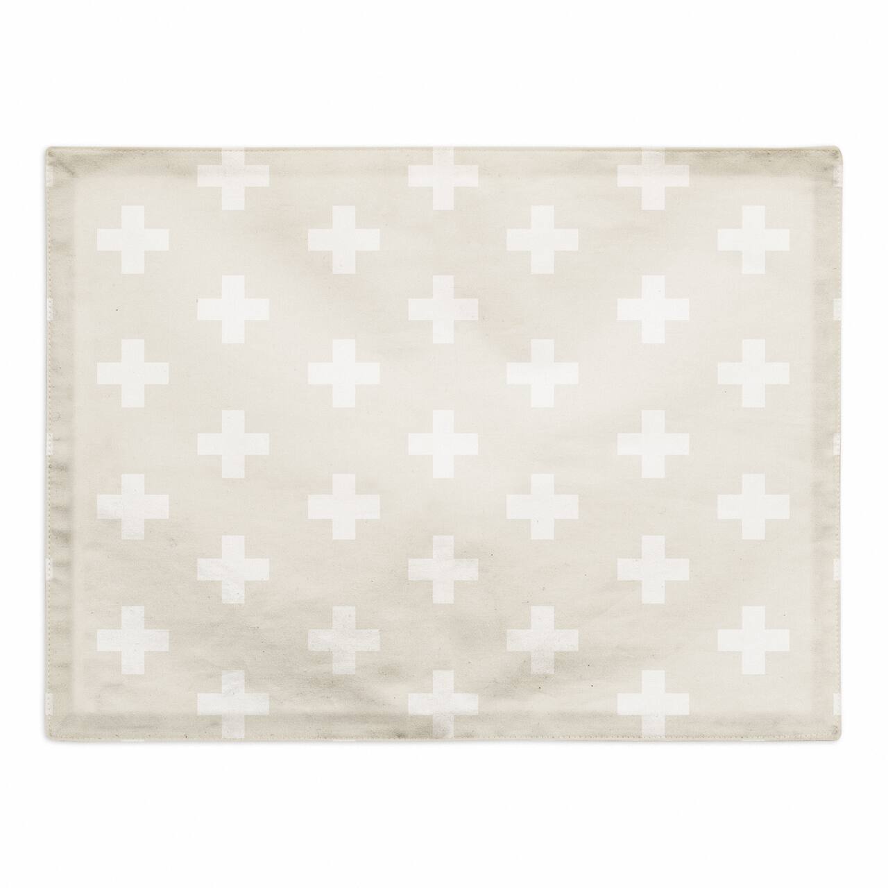 Swiss Cross Pattern Polyester Twill Placemat